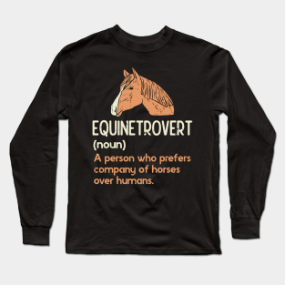funny horse long sleeve t-shirt